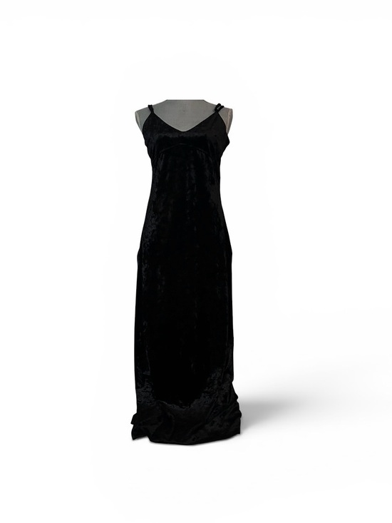 Michael Kors Dresses & Skirts - Michael Kors Black Velvet Maxi Slip Dress